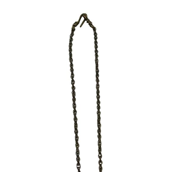 Gold Vintage Inspired Flower Cameo Victorian Delicate Chain Locket Necklace - Picture 5 of 8